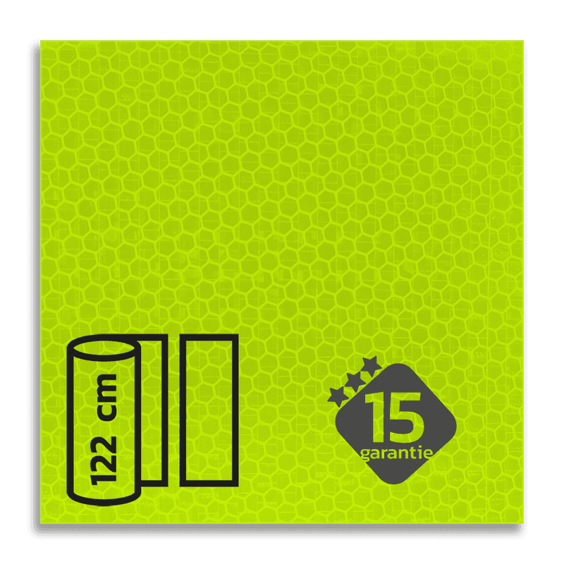 Reflecterende folie FLUOR Geel-Groen klasse 3 T-7513