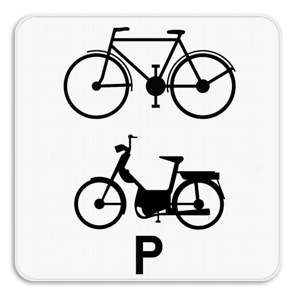 Panneau SB250 - M20 - Réservé aux bicyclettes et cyclomoteurs