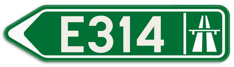 Verkeersbord SB250 F31 - Wegwijzer autostrade Links