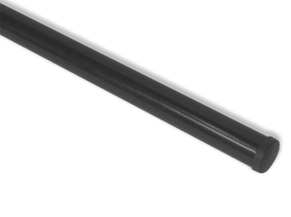 Poteau en acier galvanisé gris RAL7043 - 1500mm au-dessus du sol