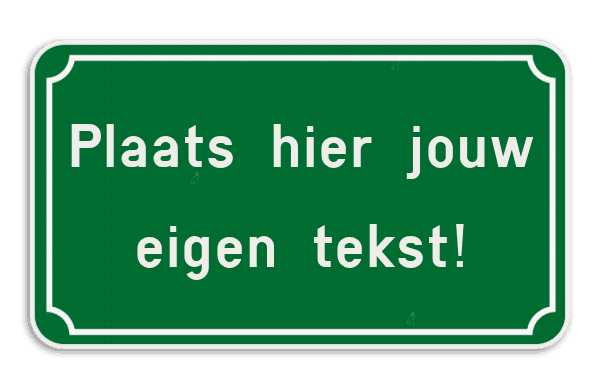 Tekstbord met klassieke kader