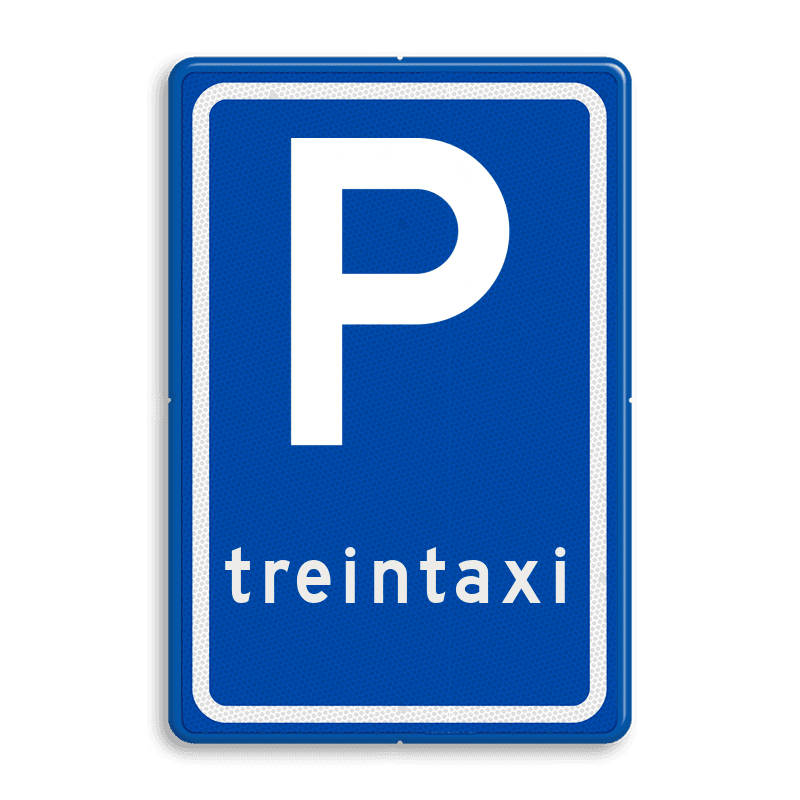 Verkeersbord RVV E08h - Parkeerplaats treintaxi
