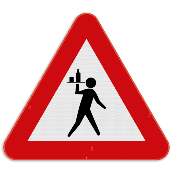 Verkeersbord SB250 - Overstekende ober