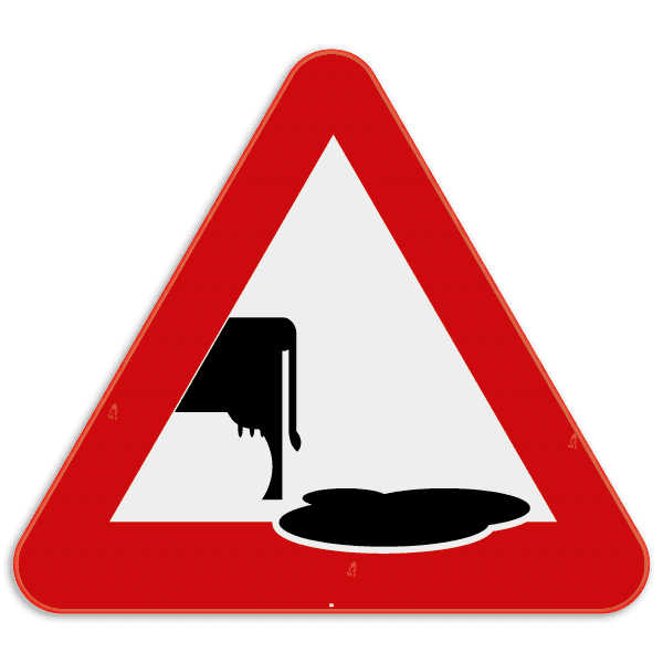Panneau Attention Bouse de Vache - Signalisation Humoristique