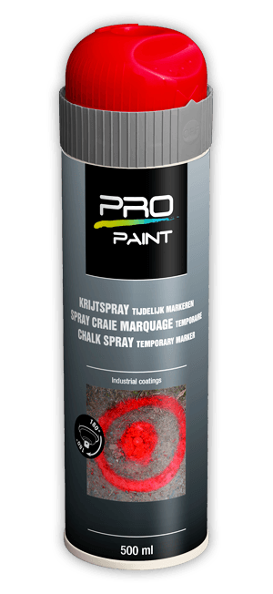 Aérosol à la craie rouge - marquage temporaire - 500ml