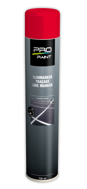Wegenverf in spuitbus - rood - 750 ml