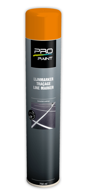 Wegenverf in spuitbus - oranje - 750ml