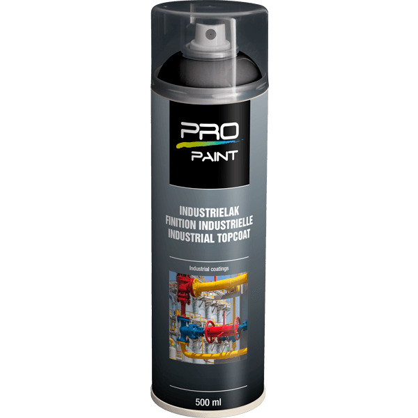 Aérosol industriel noir - 500ml - Mat/brillant