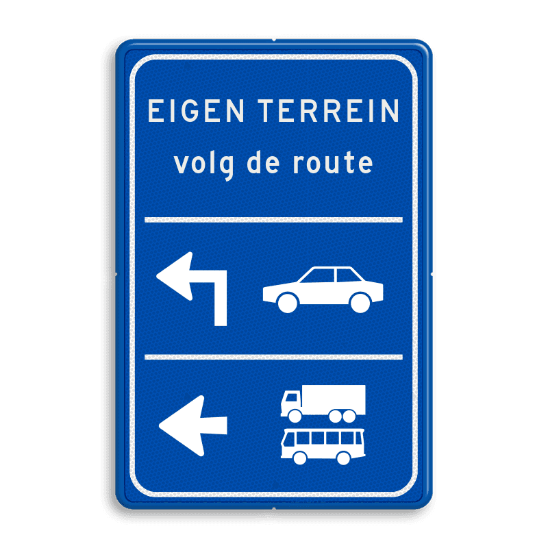 Parkeerroutebord 2 richtingen met pijlen