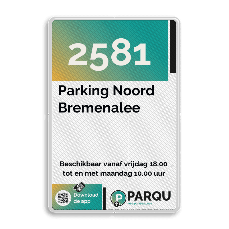 Informatiebord PARQU - 2-3 | Code- tekstvlak
