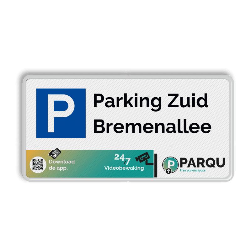 Informatiebord PARQU - 2-1 | Icoon + tekstvlak