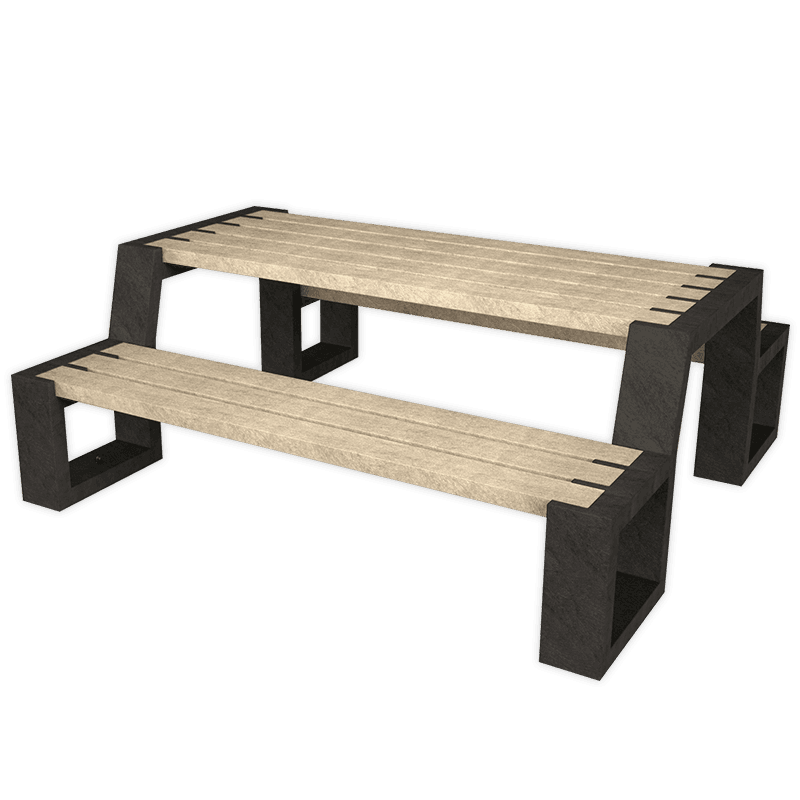 Table de pique-nique - Bicolore - Modèle Matrix