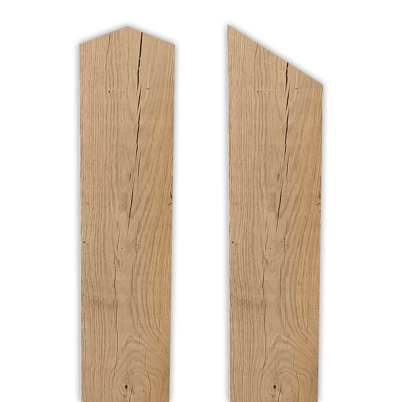 Houten paal geschaafd - 1500x90x90mm - Europees eiken