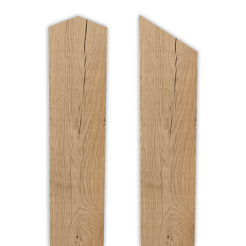 Houten paal geschaafd - 2500x90x90mm - Europees eiken