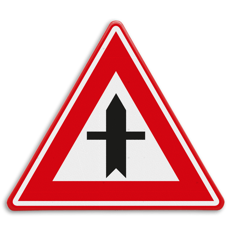 Verkeersbord RVV B03 - Voorrangskruispunt, je hebt voorrang