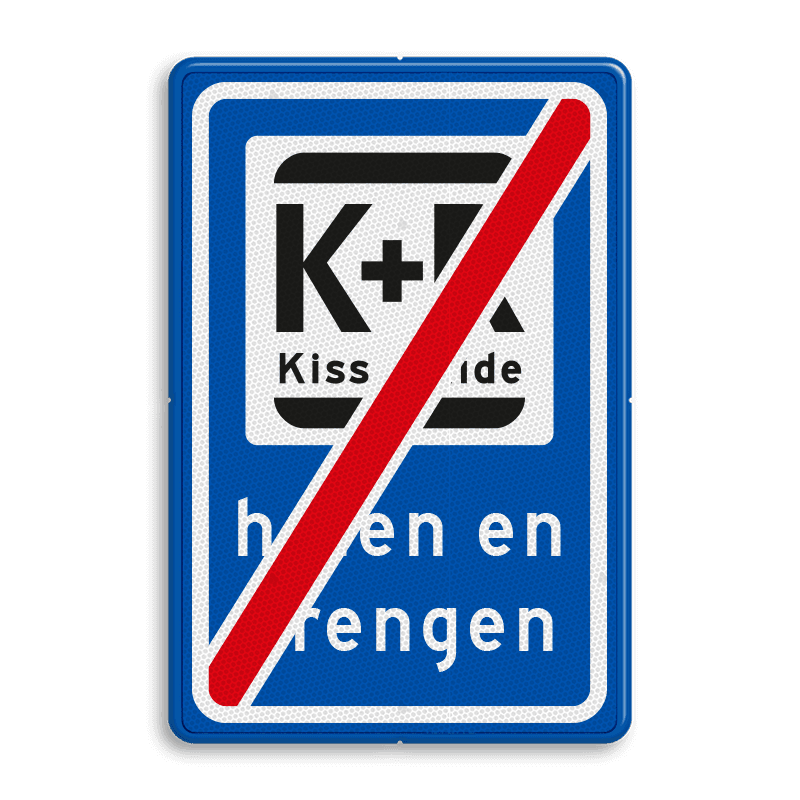 Verkeerbord RVV L52e KISS & RIDE - einde halen en brengen