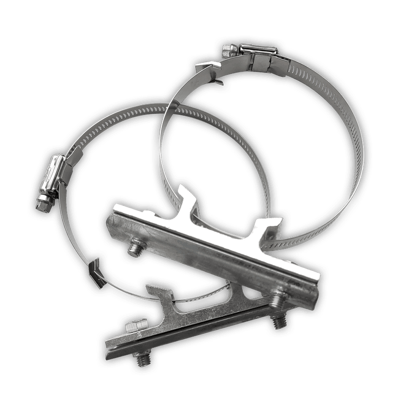 Bordbeugelset paal variabel - RVS klemband (set 2 stuks)
