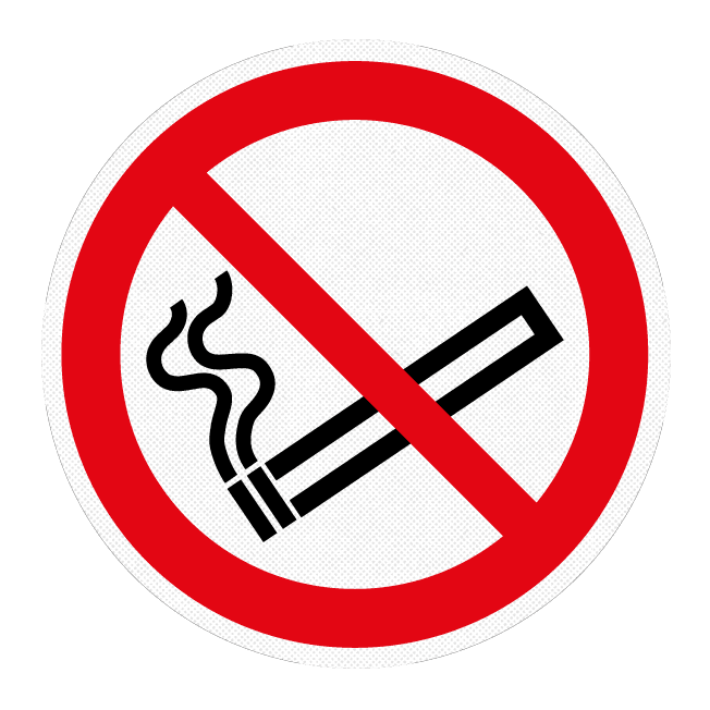 Autocollant de sol – Interdiction de fumer