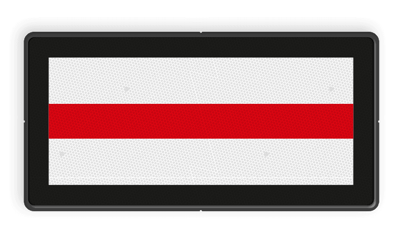 Afsluitbord - RS 513 - 600x300mm - Reflecterend