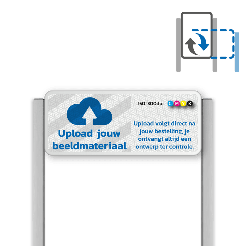 Parkeerplaats bord type TS met eigen ontwerp - reflecterend