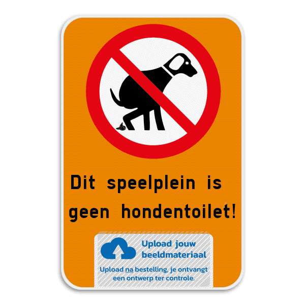Informatiebord - Geen hondentoilet + Logo