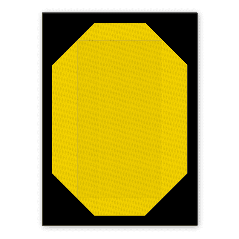 Tijdelijk snelheidsbord - RS 325b - 555x760mm - Reflecterend en met magnetisch vlak