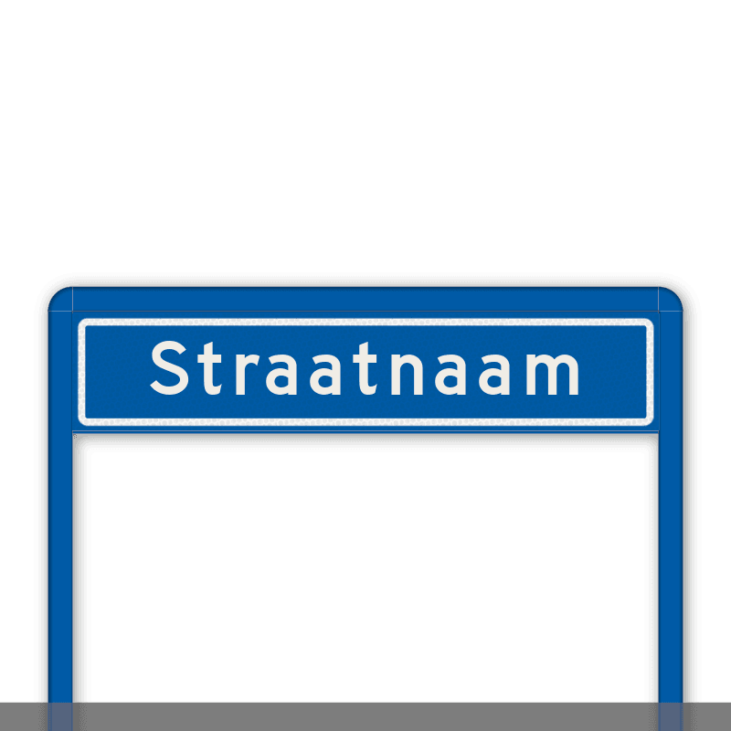 Straatnaamportaal 1200mm breed, 1 regelig