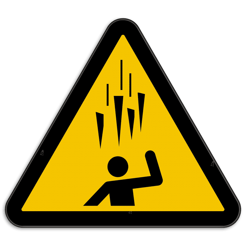 Panneau d'avertissement W039 - Pointes de glace en chute