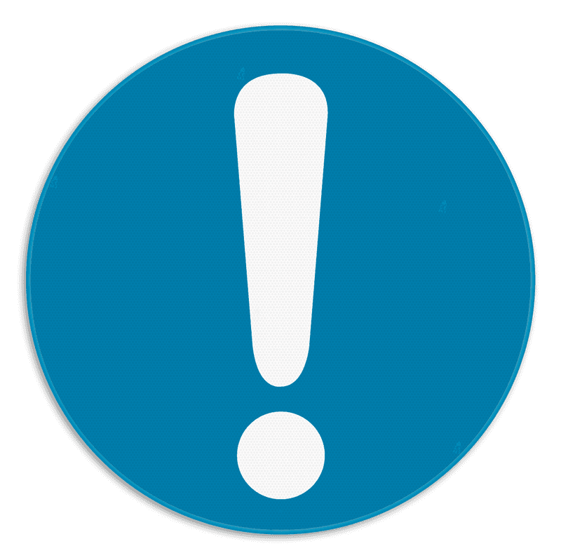 Veiligheidsbord - Algemeen gebod - M001