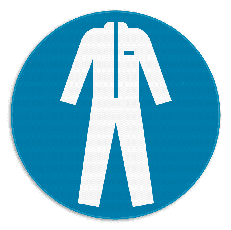 Panneau d'obligation - M010 - Protection obligatoire du corps