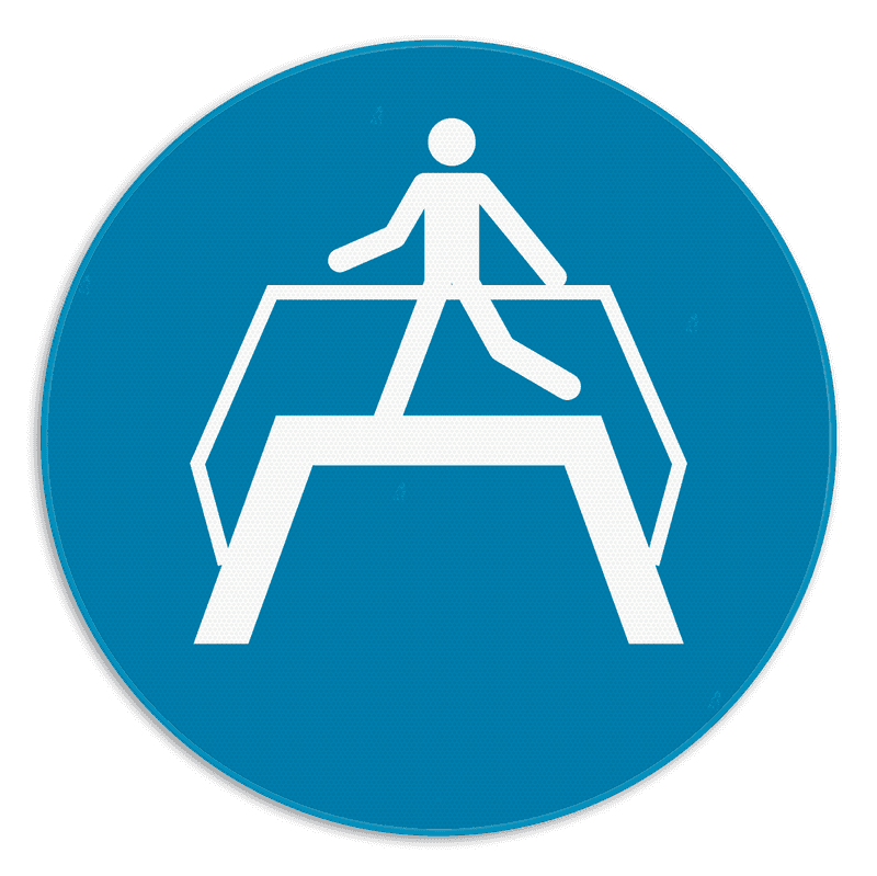 Veiligheidsbord - Verplichte oversteekplaats - M023