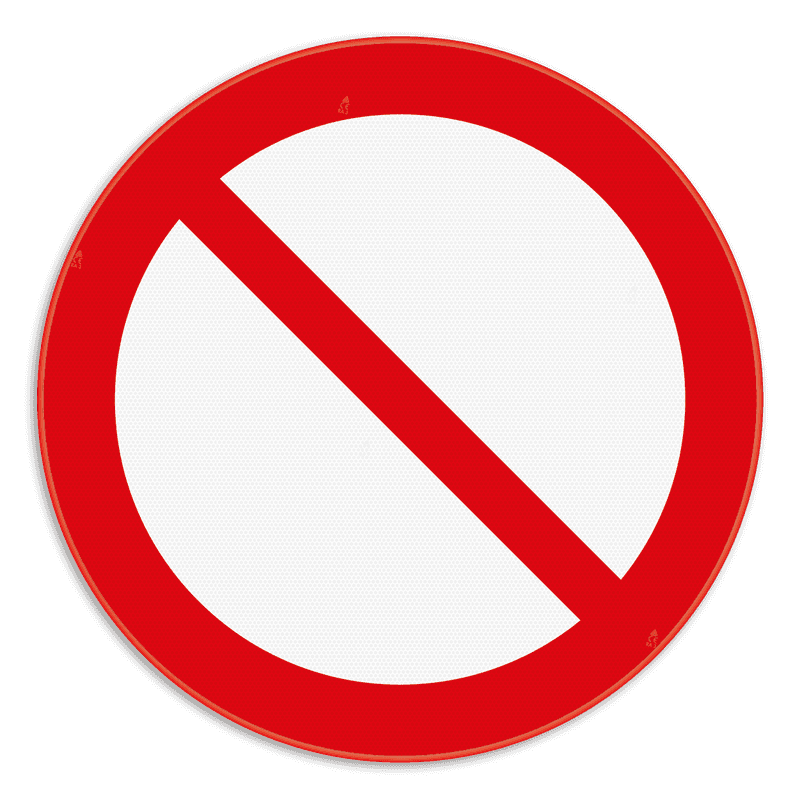 Panneau d'interdiction - P001 - Interdiction générale