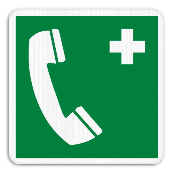 Panneau de sauvetage - E004 - Téléphone d'urgence