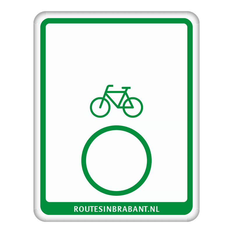 Fietsroutebord DOR 300x380mm - VisitBrabant - type B