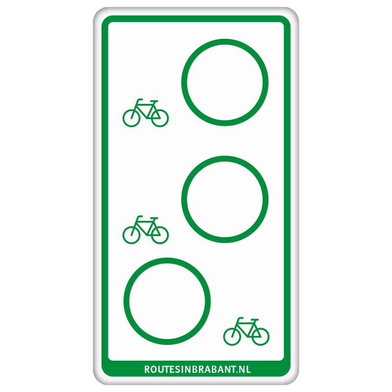 Fietsroutebord DOR 300x550mm - VisitBrabant - type B