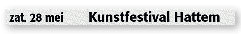 Evenementensticker - Visit Hattem - 1840x130mm