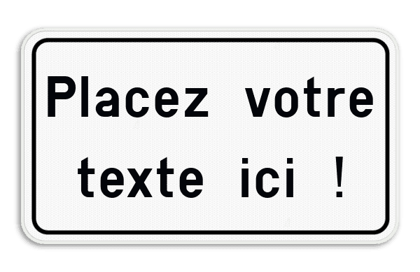 Panneau de texte avec cadre moderne