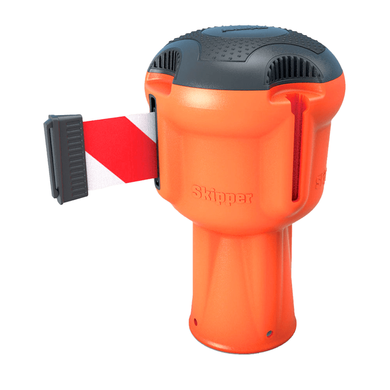 Skipper kegeltop met lint 9 meter - rood/wit of geel/zwart