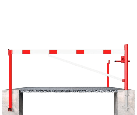 Drehschranke aus feuerverzinktem Stahl