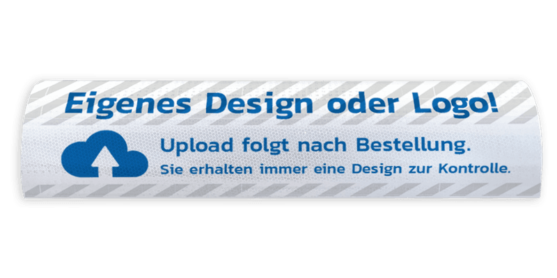 Hinweisschild Radanschlag Beton, mit eigenem Design – Breite 600 mm