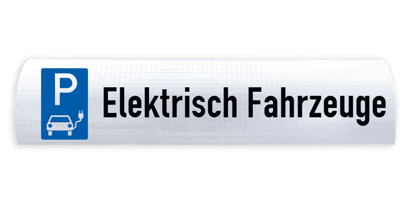 Parkplatzschilder Radanschlag Beton Elektrisch Fahrzeuge - breidte 600mm