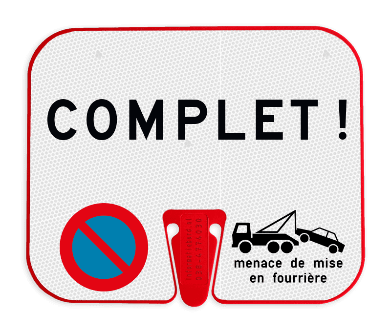 Panneau ConeSign personnalisable pour cône de chantier 33x27cm