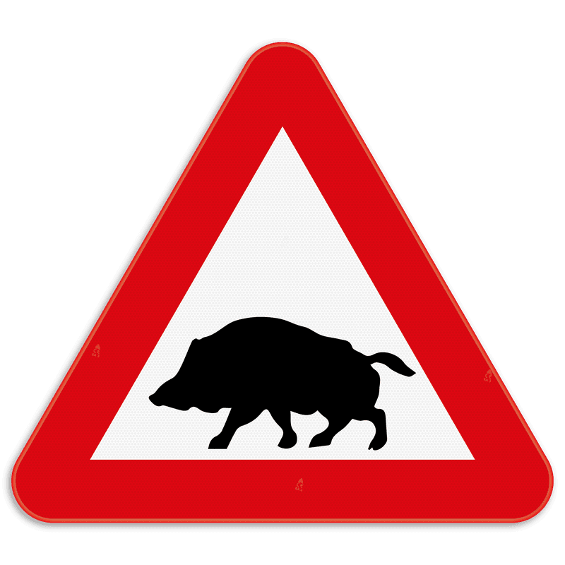 Panneau A27 - Traversée de Gros Gibier - Signalisation Officieuse