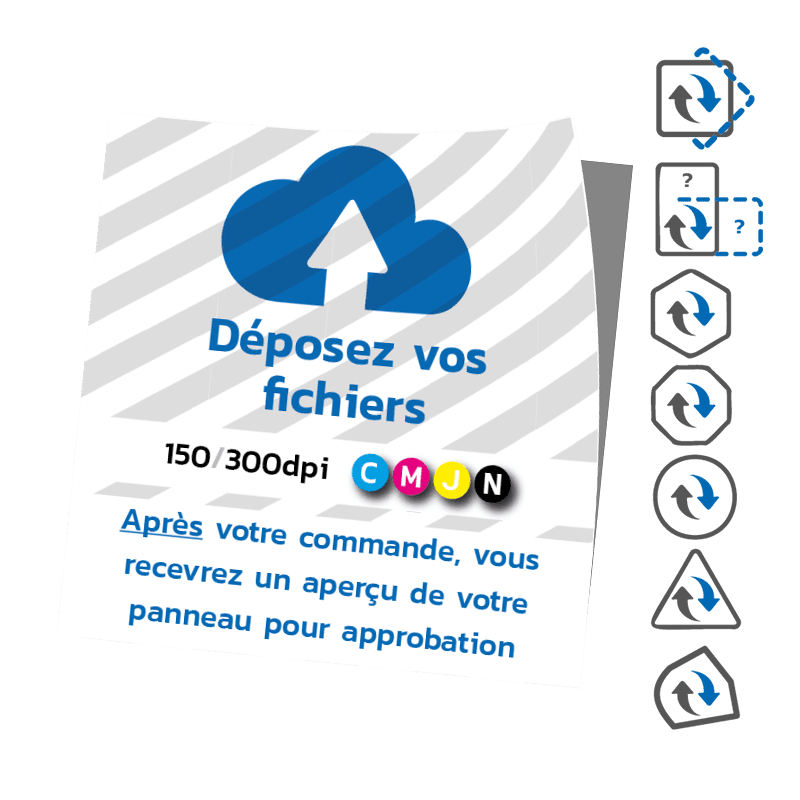Autocollant de sol antidérapant avec votre propre design