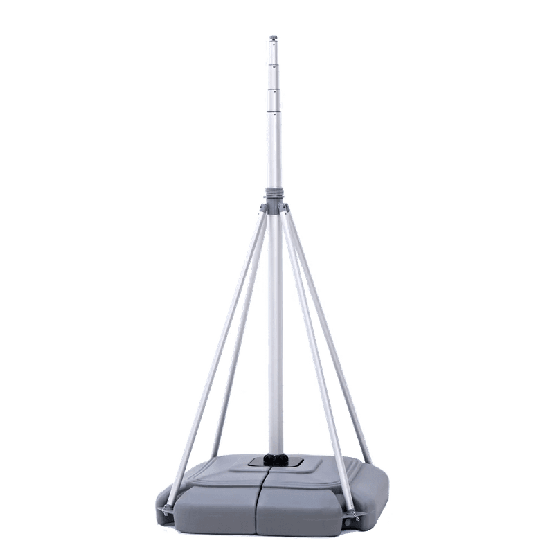 Mobiele vlaggenmast - tot 5 meter - met vulbare voet