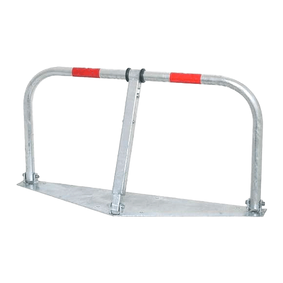 Barrière anti-stationnement rabattable en acier 850 x 450 mm