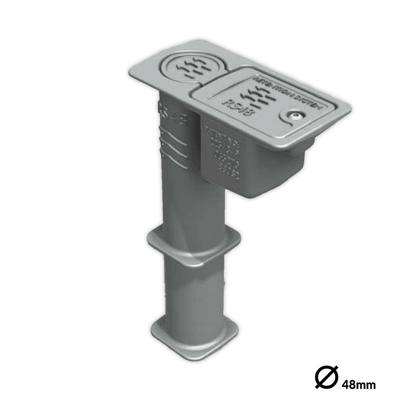 Fourreau PipeLock Basic Ø48mm – fixation amovible pour poteau