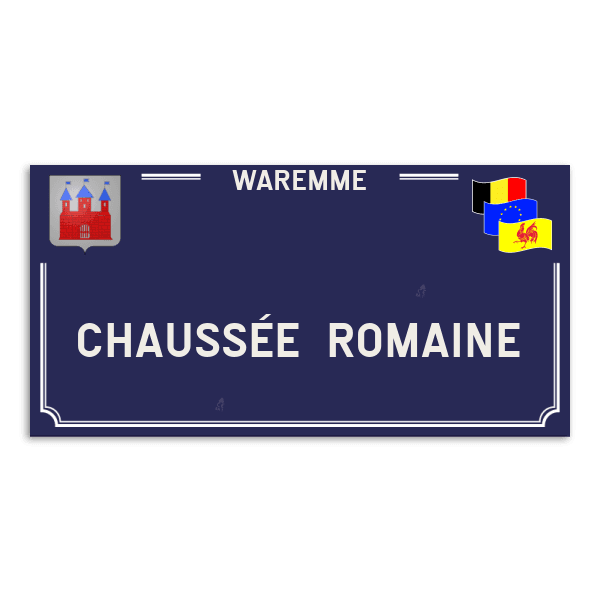 Personaliseerbaar Straatnaambord – Waremme-stijl