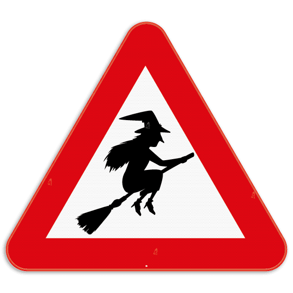 Panneau de signalisation SB250 - Sorcière