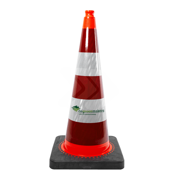 Cône de signalisation 75 cm réfléchissant avec votre logo - Cône de signalisation officiel Belge